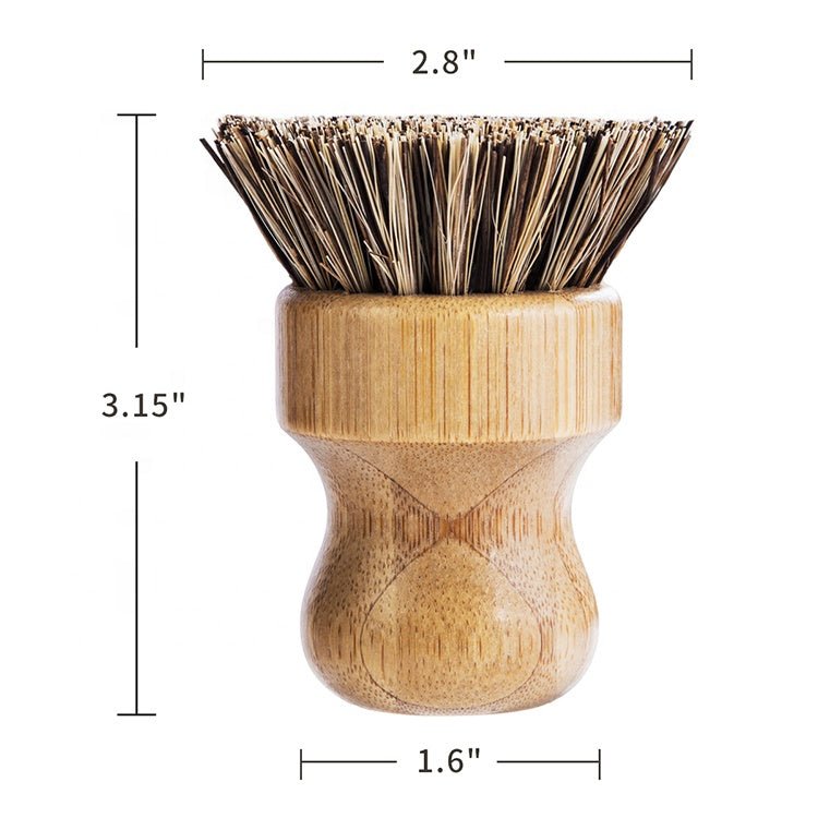 Bamboo Sisal Fiber Dish Brush - Eva Essentials