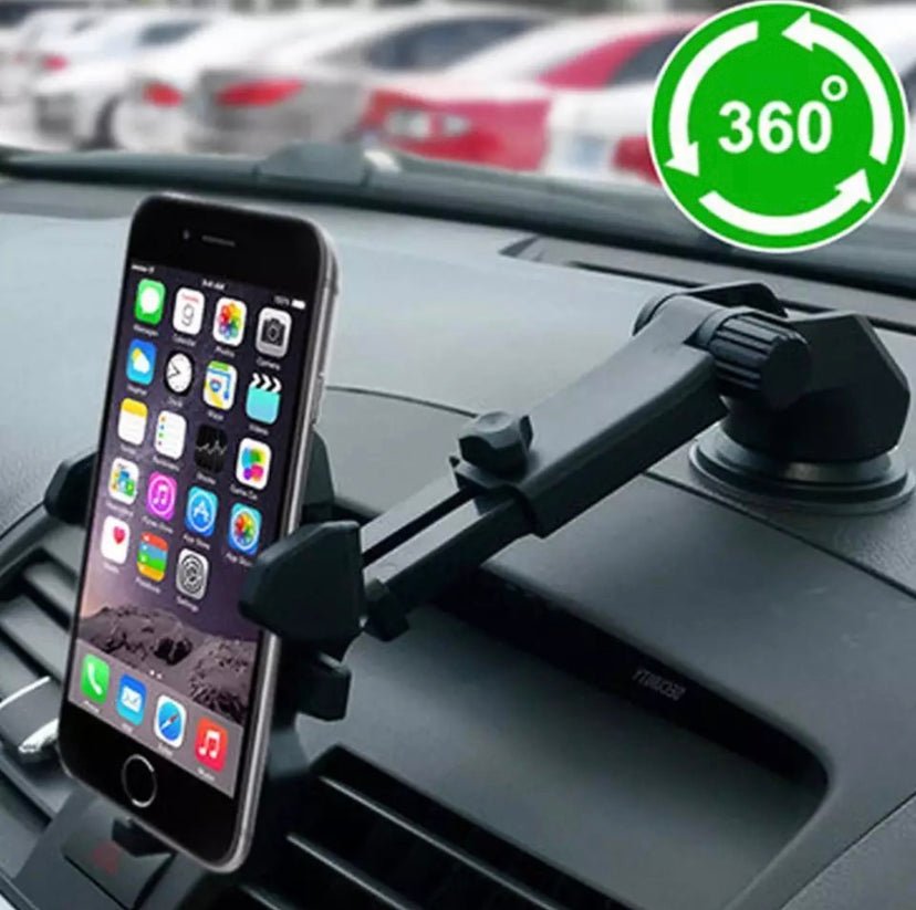 Car Phone Mount Holder Adjustable Long Neck One Touch - Eva Essentials