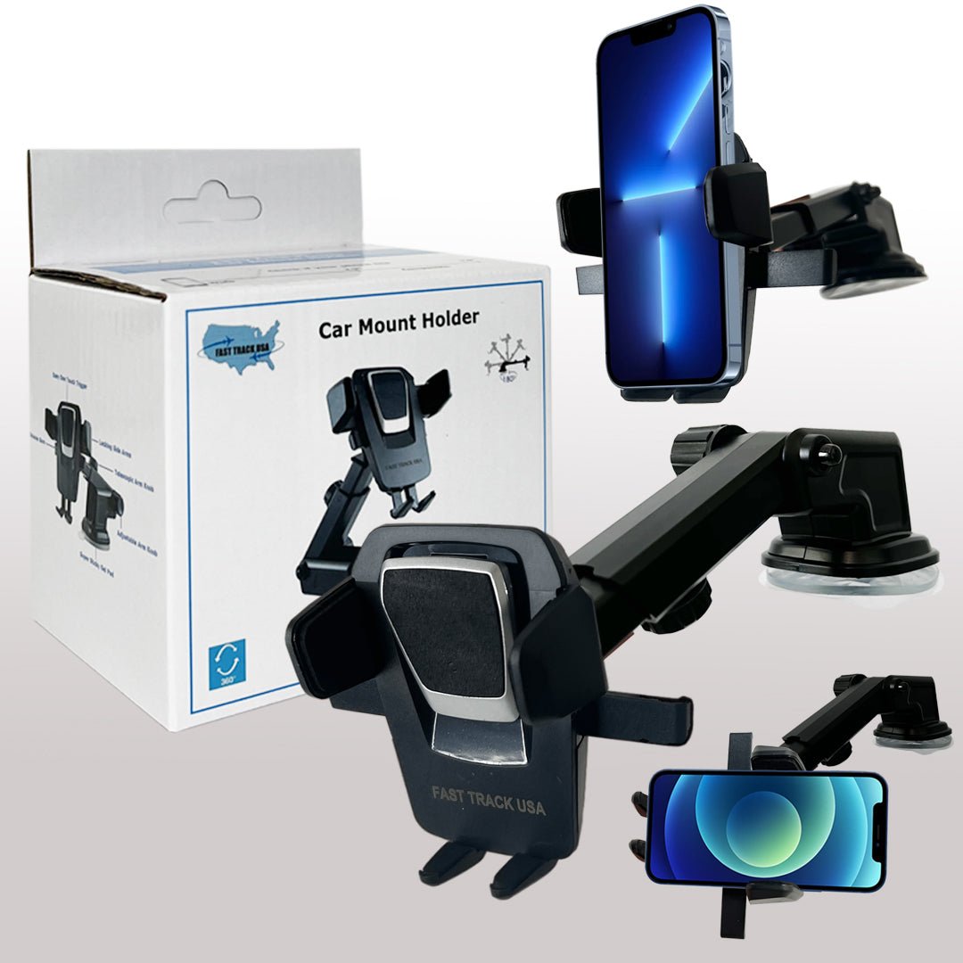 Car Phone Mount Holder One Touch Adjustable Long Neck - Eva Essentials