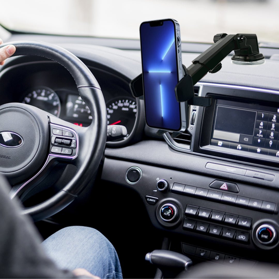 Car Phone Mount Holder One Touch Adjustable Long Neck - Eva Essentials