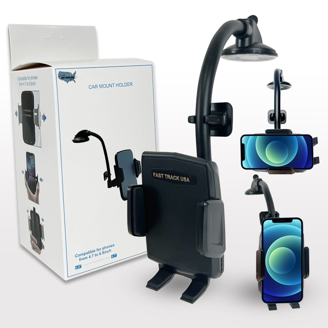 Car Phone Mount Holder with Long Neck Anti Shake Cradle - Eva Essentials
