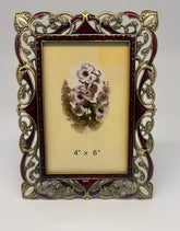 Classic Pewter Pictured frame with Crystals & Pearles 4 x 6 - Eva Essentials