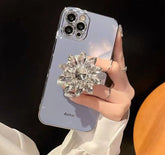 Diamond Encrusted Women's Retractable Folding Portable Lazy Phone Holder - Eva Essentials