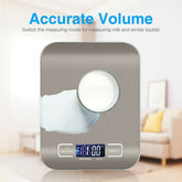 Digital Electronic Kitchen Food Diet Postal Scale Weight Balance 5KG 1g 11lb Kitchen Scales Stainless Steel Weighing For Food Diet Postal Balance Measuring LCD Precision Electronic - Eva Essentials