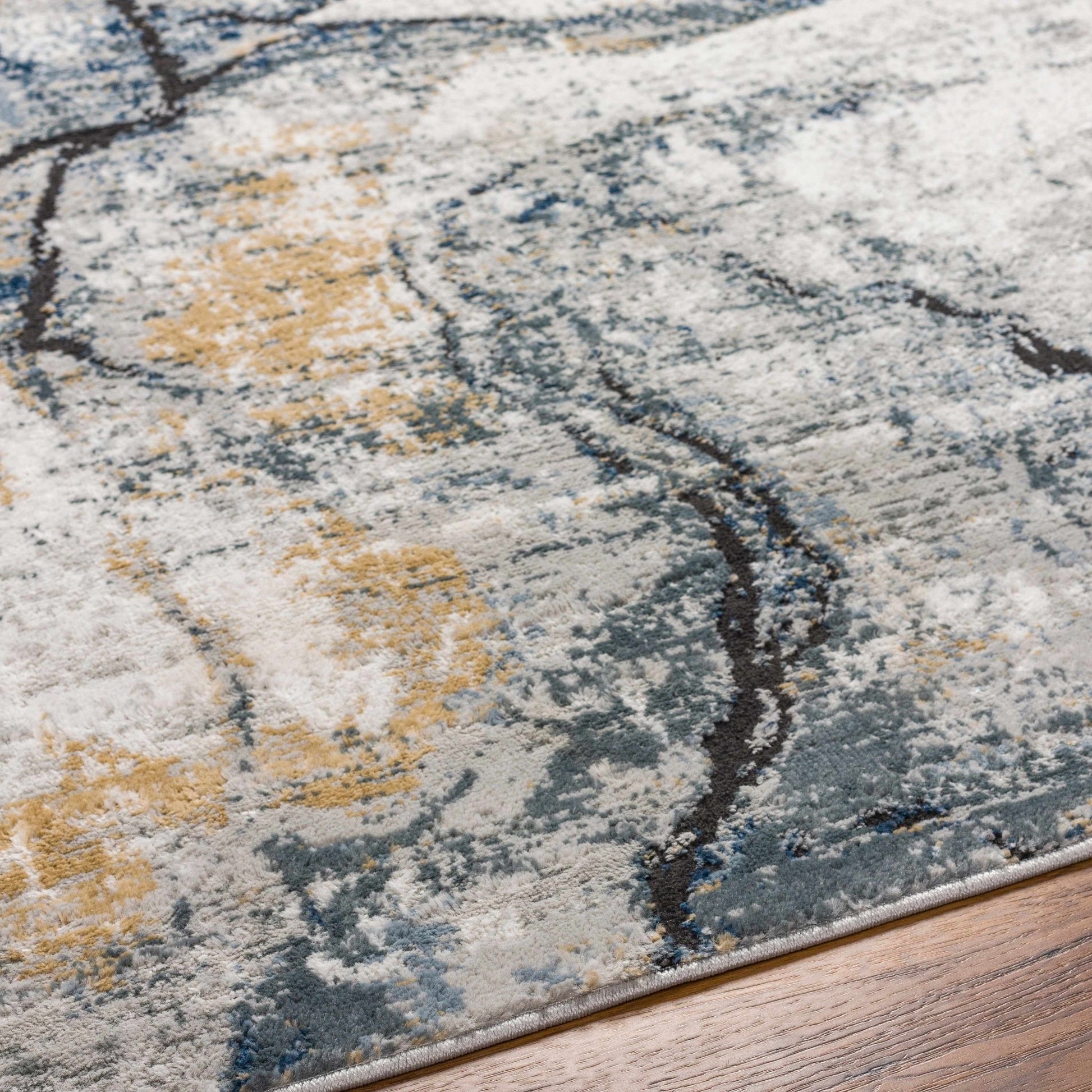 Fremantle Gray Marble Rug - Eva Essentials
