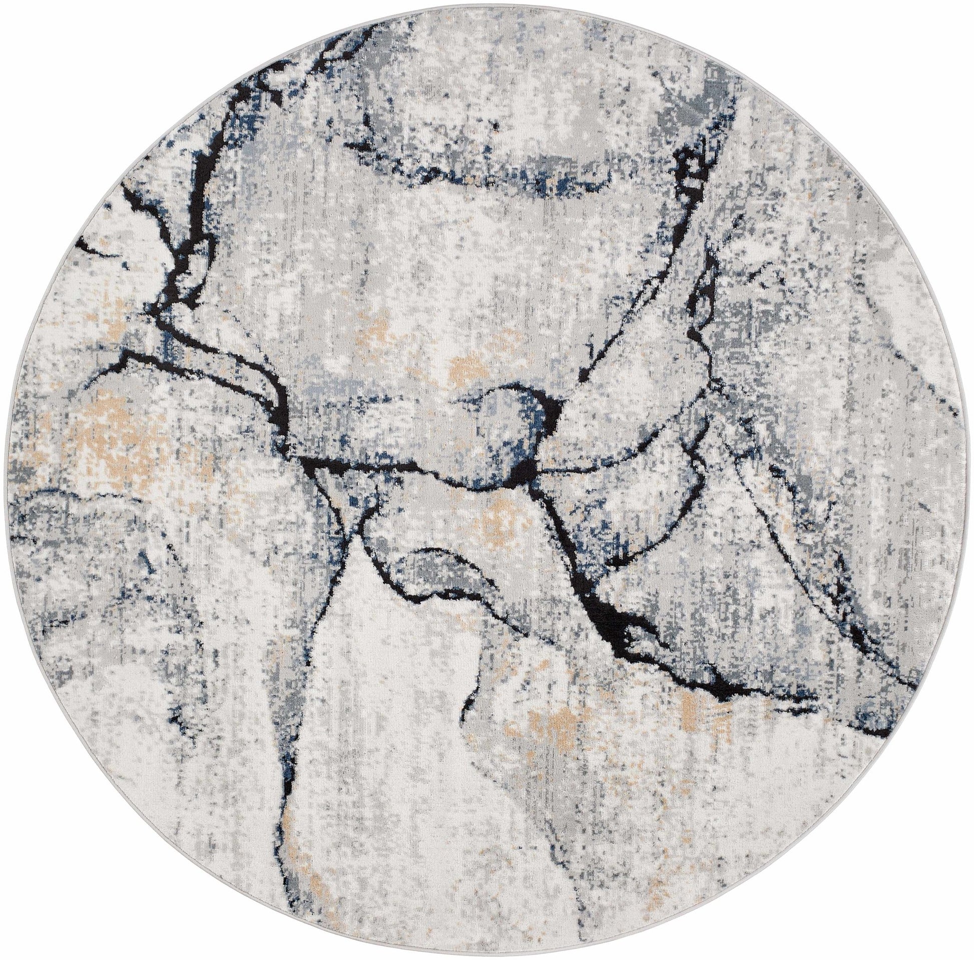 Fremantle Gray Marble Rug - Eva Essentials
