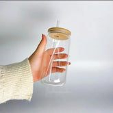 Glass Tumbler with Bamboo Lid - Eva Essentials