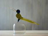 glass bird figurine