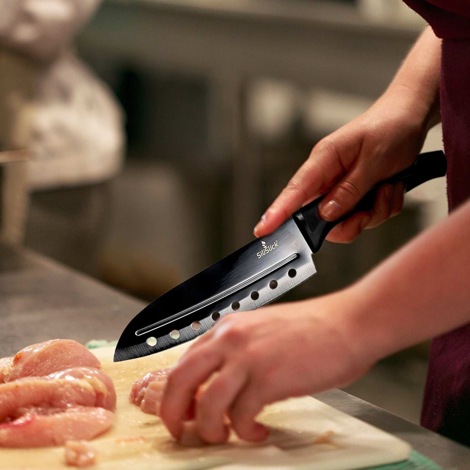 Kitchen Knife Set - Black Handle | Black Blade - Eva Essentials