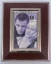 Leather and Silver Picture frame 4 x 6 - Eva Essentials
