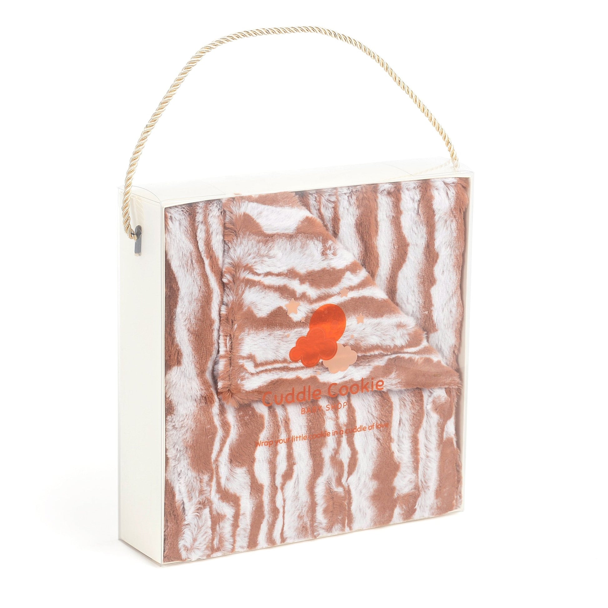 Luxury Tan Wavy Fur Blanket - Eva Essentials