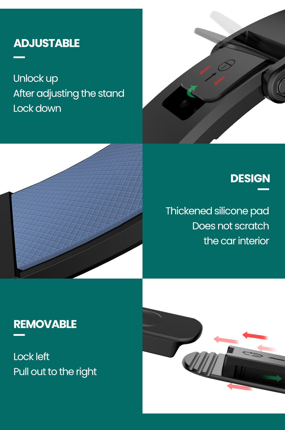 Magnetic Cell Phone Holder for Car Dashboard - Eva Essentials