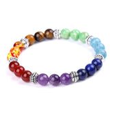 Natural Stone Colorful Chakra Energy Yoga Bracelet - Eva Essentials