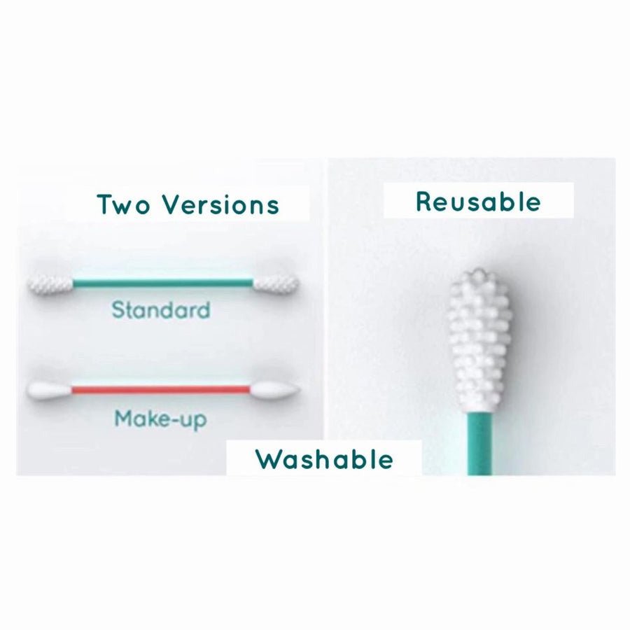 Reusable Silicone Cotton Swab - 2 Pack - Eva Essentials
