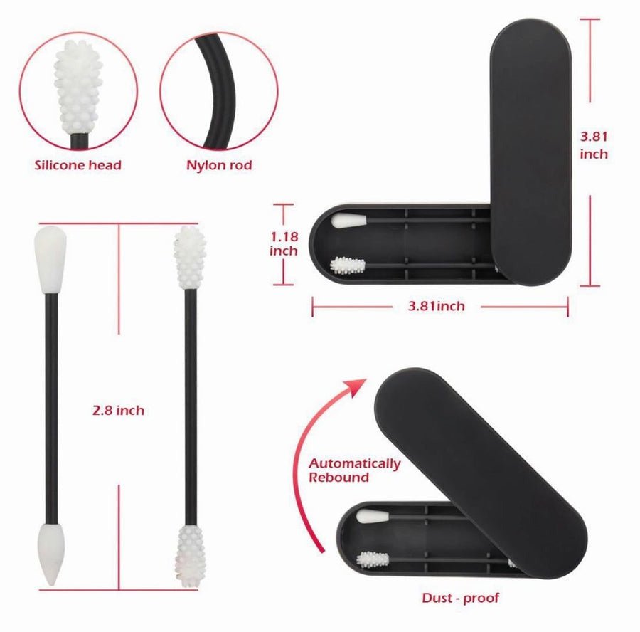 Reusable Silicone Cotton Swab - 2 Pack - Eva Essentials