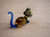 glass cat figurine