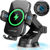 Wireless Car Charger, Fast Charging 15W Auto Clamping Car Charger Phone Holder Phone Mount - Eva Essentials