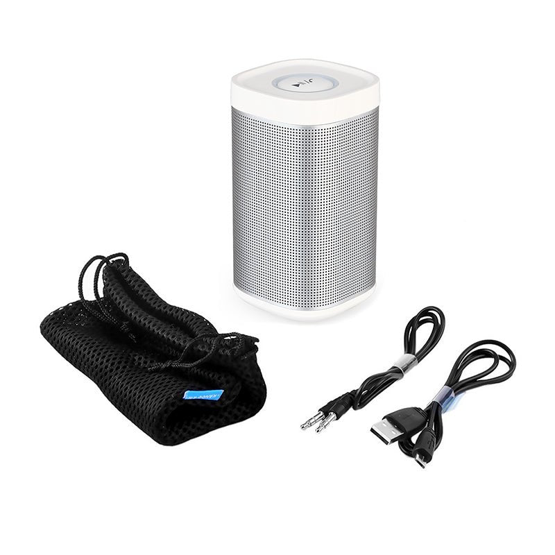 Wireless Portable 360° Bluetooth Universal Speaker White - Eva Essentials