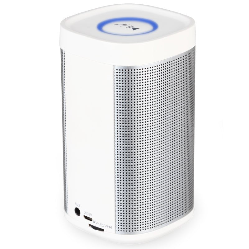 Wireless Portable 360° Bluetooth Universal Speaker White - Eva Essentials