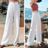 Women's Cotton & Linen Drape Pants - Eva Essentials