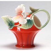 Franz Collection Island Beauty Hibiscus Design Sculptured Porcelain Creamer FZ00979 - BBL & Co.