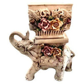 Capodimonte Elephant with Sware Box on Top - Eva Essentials