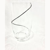 Clear Drinking Glasses With Black Swirl - Eva Essentials