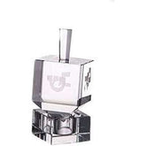Crystal Etched Dreidel on Crystal Stand Figurine - Eva Essentials
