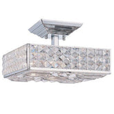 Crystorama 909 - CH - CL - MWP Chelsea 3 Light Semi - Flush Mounts in Polished Chrome - Eva Essentials