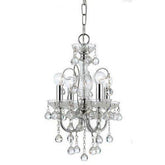 Crystorama Imperial 4 Light Mini Chandelier in Polished Chrome 3324 - CH - CL - MWP - Eva Essentials