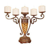 Dale Tiffany PA500231 Dark Brown 5 - Light Verona Candleholder with Dark Brown - Eva Essentials