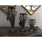 Dale Tiffany PC500171 Brown & Gold Candle Holder - Eva Essentials