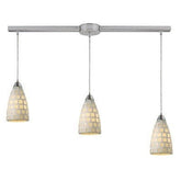 Elk Lighting ELK - 1321 - 3L - WHM FUSED GLASS MOSAIC 3 - Light Island Pendant - Eva Essentials