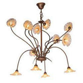 ET2 E22043 - 26 Antique Flemish - Gold Patina Twelve Light Chandelier from the Calliope Collection - Eva Essentials