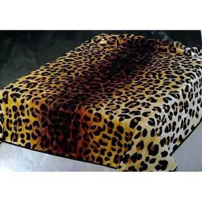 Fetexsa Leopard Queen Size Blanket Manta Golden #901 - Eva Essentials