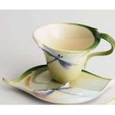 Franz Collection Porcelain Dragonfly Cup & Saucer Set FZ00212 - Eva Essentials