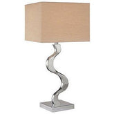 George Kovacs Grey Cross Silk Shade Table Lamp P729077 - Eva Essentials