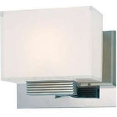George Kovacs P5211 - 077 Cubism 6 - 1/2" 1 Vanity Light Wall Sconce in Chrome - Eva Essentials