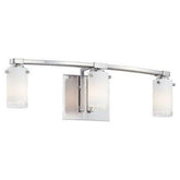 George Kovacs P5833 - 084 Street Light 3 Light Bathroom in Brushed Nickel - Eva Essentials