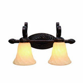 GOLDEN 8106 - BA2 CDB Golden Lighting 8106 - BA2 CDB Torbellino Two Light Vanity, Cordoban Bronze Finish - Eva Essentials