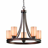 Golden Lighting 1051 - 5 SBZ Hidalgo 5 Light Chandelier, Sovereign Bronze Finish - Eva Essentials