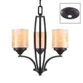 Golden Lighting 1220 - M3 RT 3 Light Empyreal Chandelier, Roan Timber - Eva Essentials