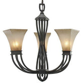 Golden Lighting 1850 - GM3 RT Chandelier In Roan Timber - Eva Essentials