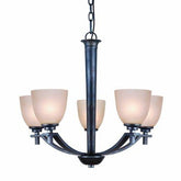 Golden Lighting 6262 - 5 DNI Hampden 5 Light Chandelier, Dark Natural Iron Finish - Eva Essentials