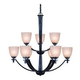 Golden Lighting 6262 - 9 - DNI Hampden 9 Light Chandeliers in Dark Natural Iron - Eva Essentials