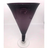 Handblown Glass Centerpiece Violet Bell Vase - Eva Essentials