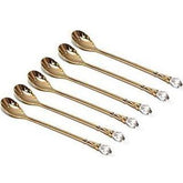 Joseph Sedgh Collection 6 Dessert Spoons - Clear Crystal - Eva Essentials