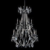 Nulco Vision Double Tier Black Crystal Entry Chandelier 155 - 18 - Eva Essentials