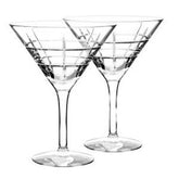 Orrefors Intermezzo Martini Crystal Glass Jan Jahannsoon - Eva Essentials