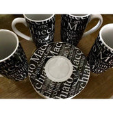 Tannex Macchiato Latte Cups and Saucer Set of 4 - Eva Essentials